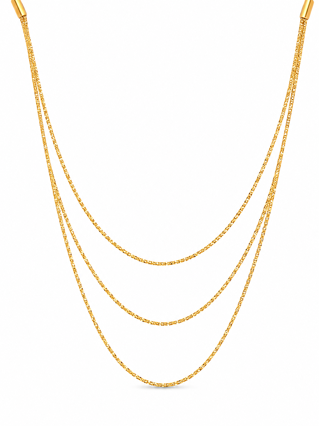 Trinity Layered Chain Necklace