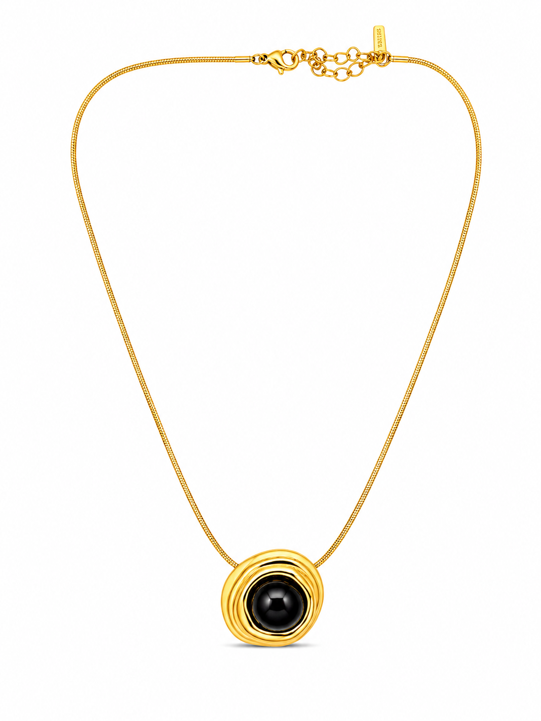Orbit Noir Pendant Necklace