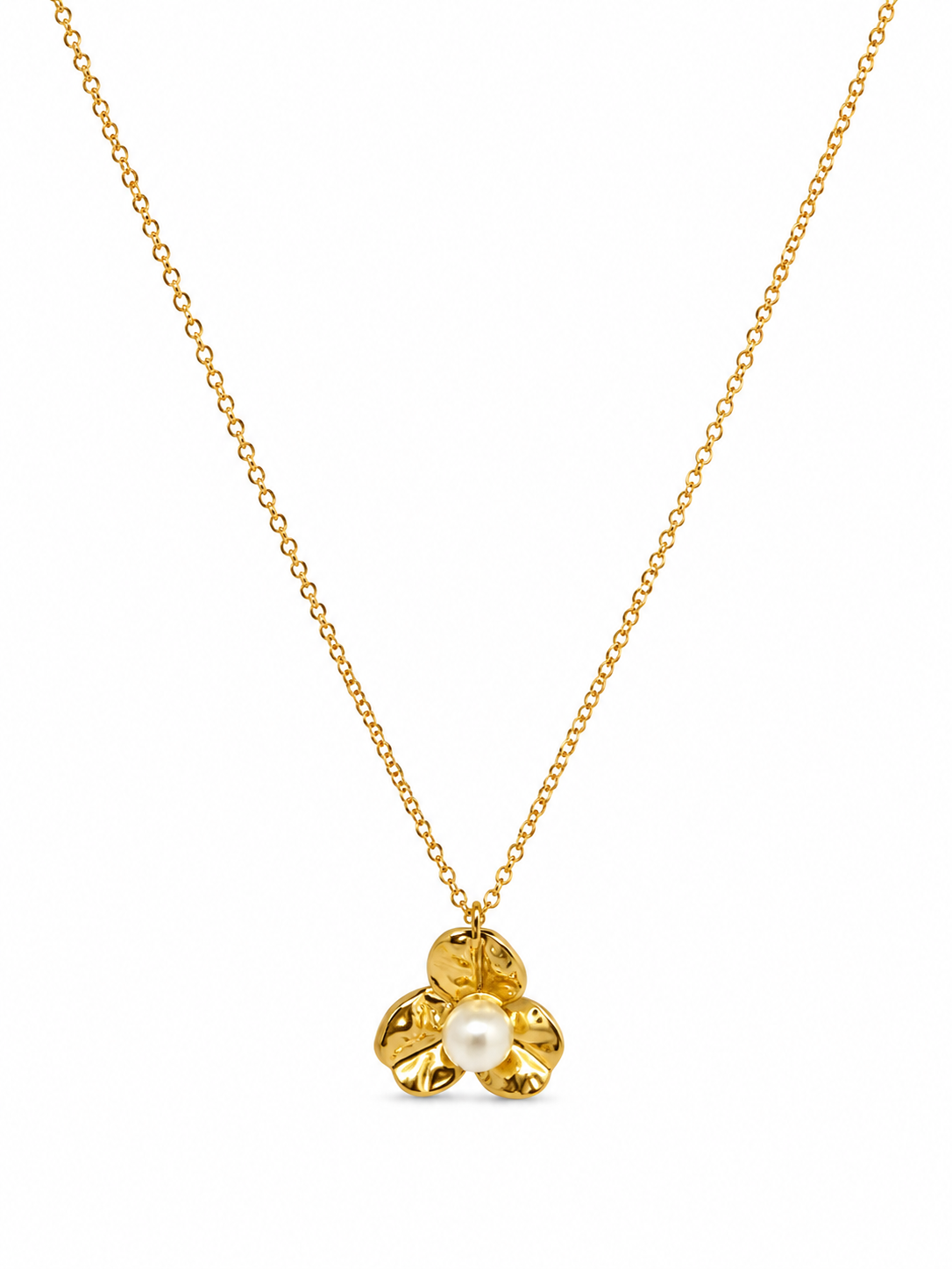 Aurora Pearl Sculpt Pendant Necklace