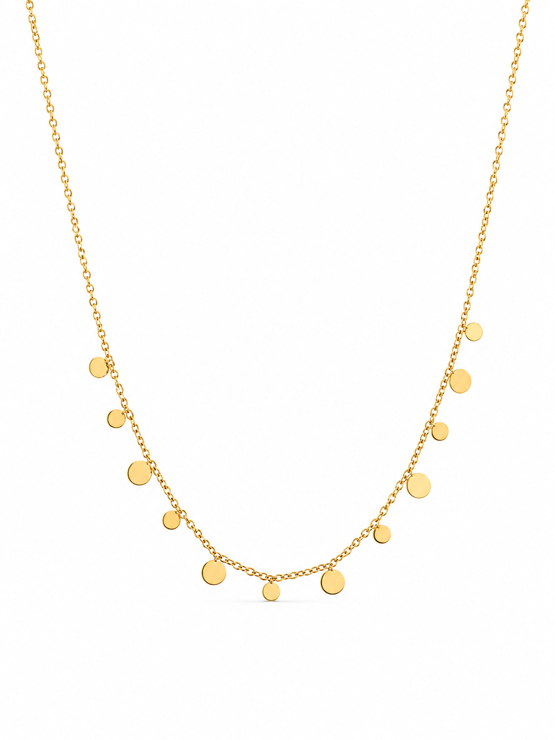 Luna Disc Charm Necklace