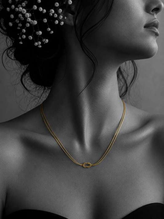 Infinity Knot Layered Necklace