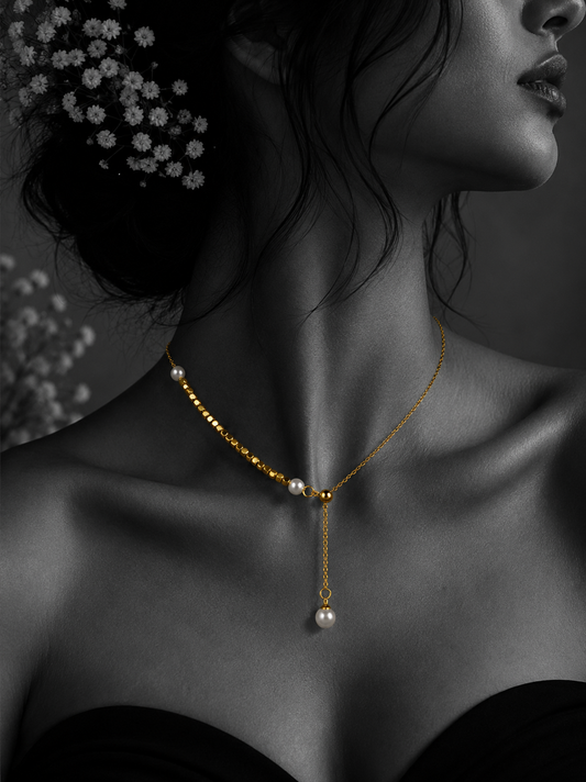Pearl Bead Drop Necklace