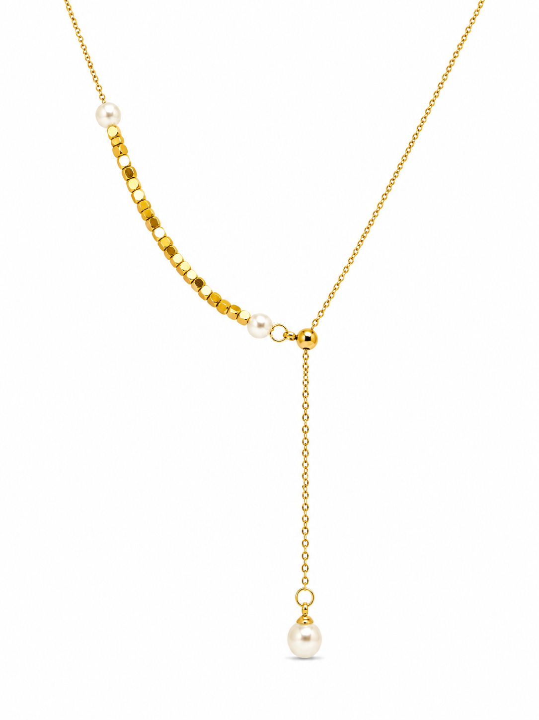Pearl Bead Drop Necklace