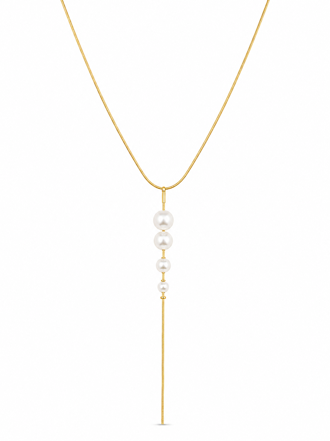 Pearl Cascade Drop Necklace