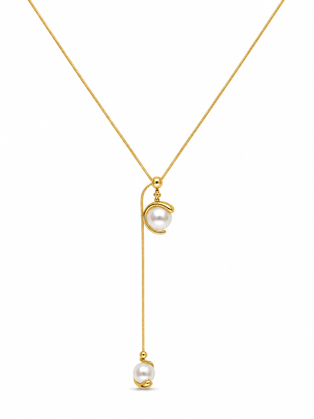 Celeste Pearl Drop Necklace