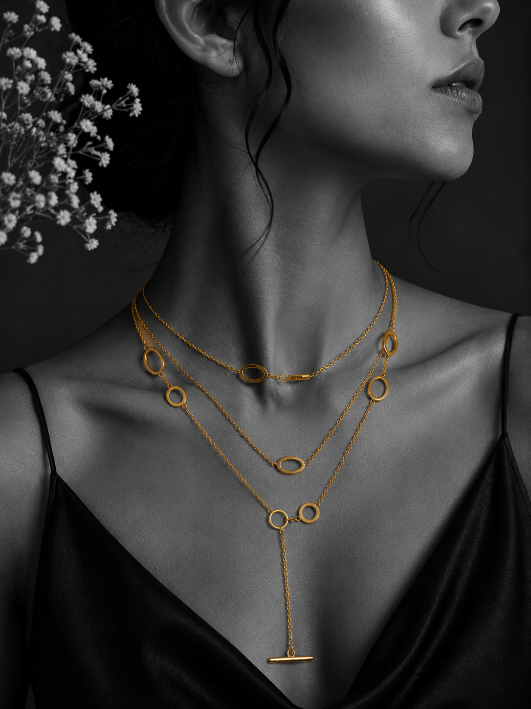 Infinity Link Layered Necklace