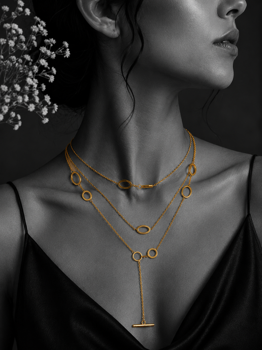 Infinity Link Layered Necklace