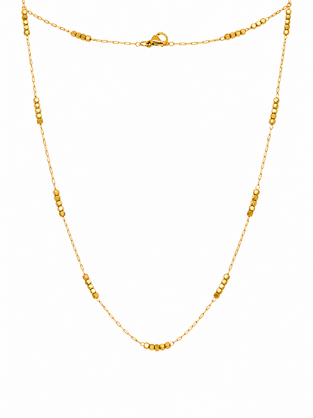 Aurelia Square Bead Chain Necklace