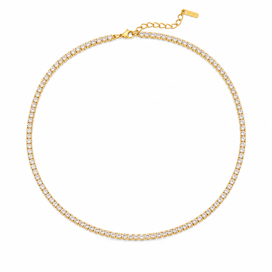 Celeste Crystal Tennis Choker Necklace
